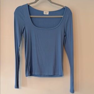 Aritzia Wilfred scoop neck long sleeve t